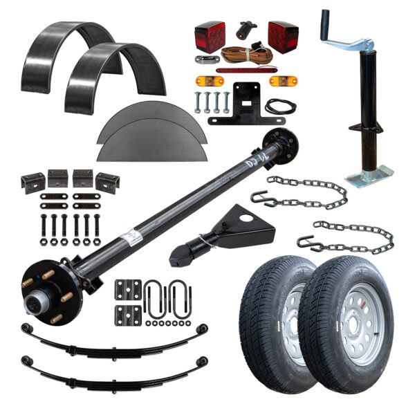 3.5k TK Trailer Axle - 3500 lb Idler 5 lug - Dexter Compatible - Image 4